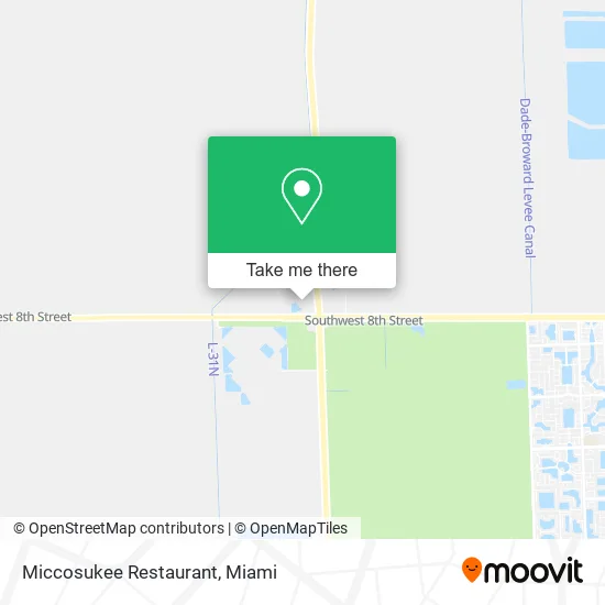 Miccosukee Restaurant map