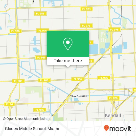 Glades Middle School map