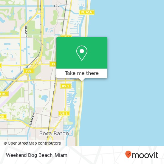 Mapa de Weekend Dog Beach