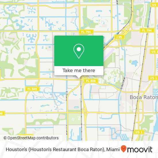 Houston's (Houston's Restaurant Boca Raton) map