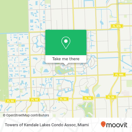 Towers of Kendale Lakes Condo Assoc map