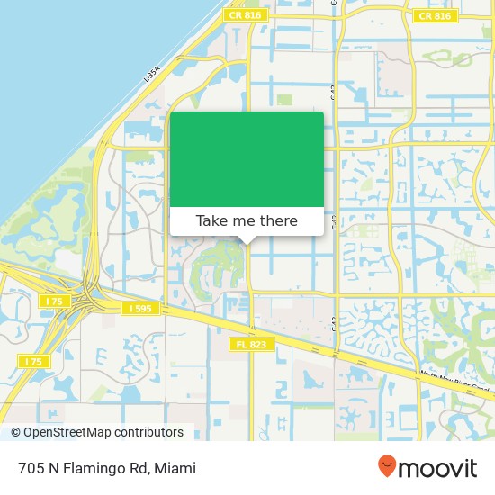 705 N Flamingo Rd map