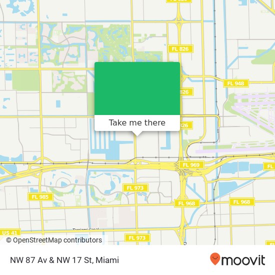 Mapa de NW 87 Av & NW 17 St