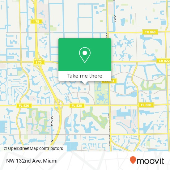 NW 132nd Ave map