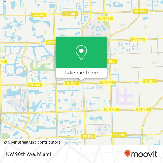 NW 90th Ave map