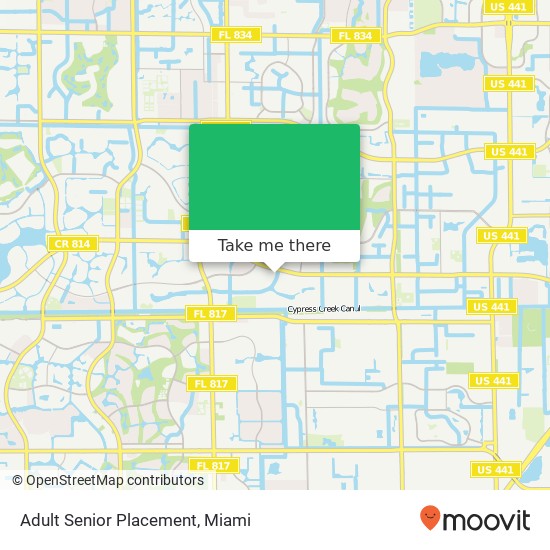 Mapa de Adult Senior Placement