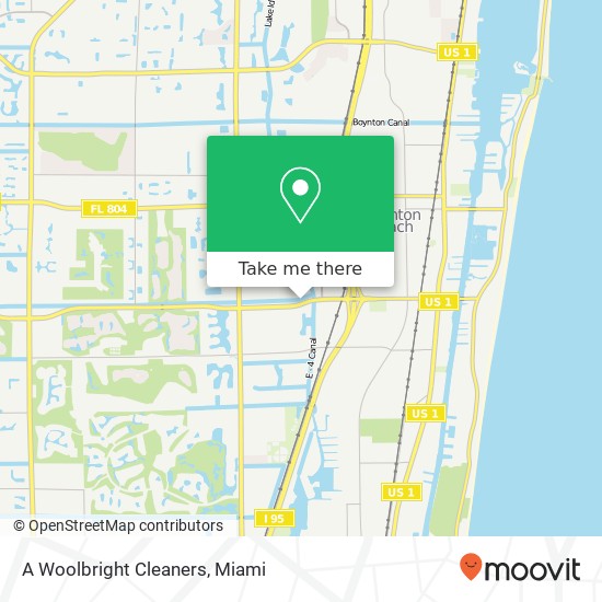 A Woolbright Cleaners map