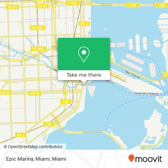 Epic Marina, Miami map