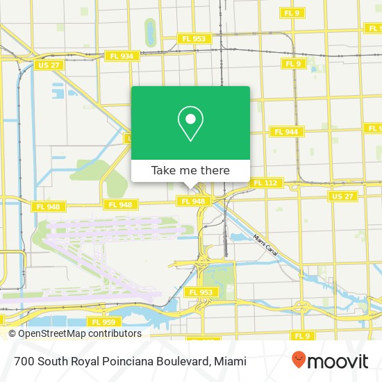 Mapa de 700 South Royal Poinciana Boulevard
