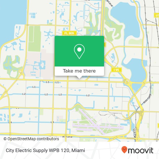 City Electric Supply WPB 120 map