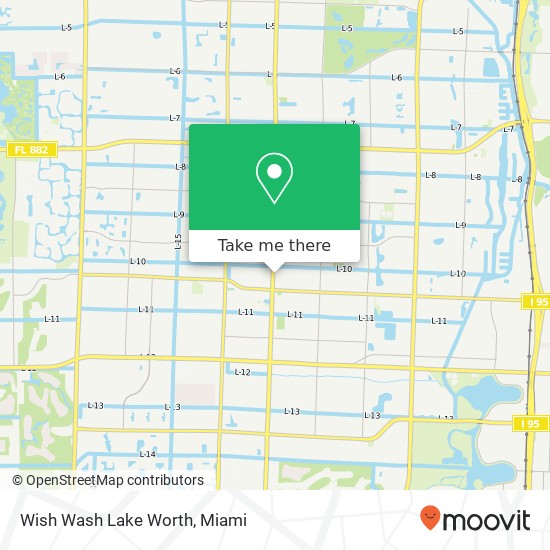 Mapa de Wish Wash Lake Worth