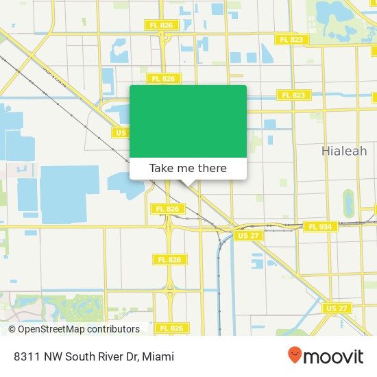 8311 NW South River Dr map