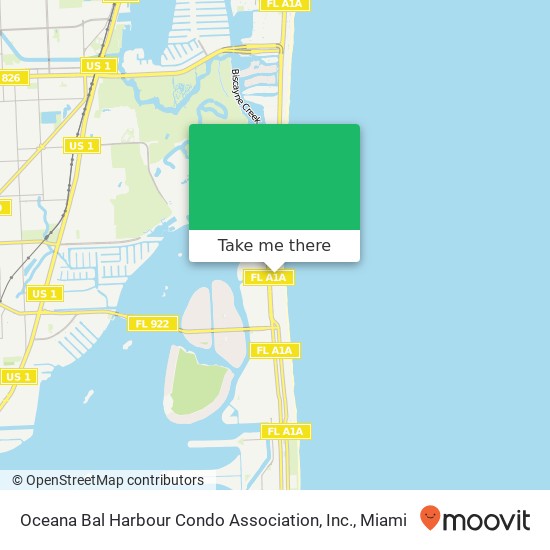 Mapa de Oceana Bal Harbour Condo Association, Inc.