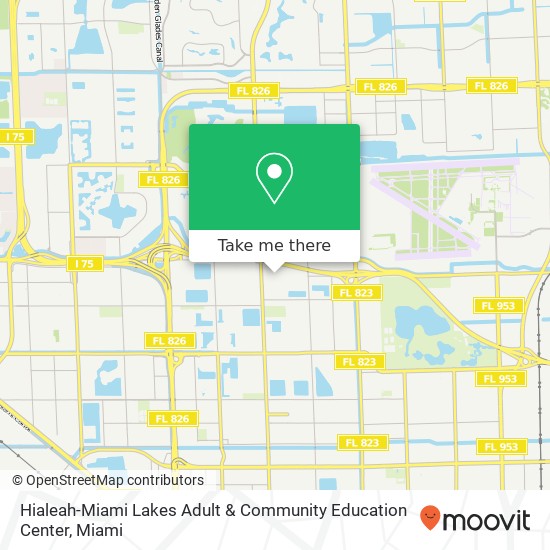 Mapa de Hialeah-Miami Lakes Adult & Community Education Center