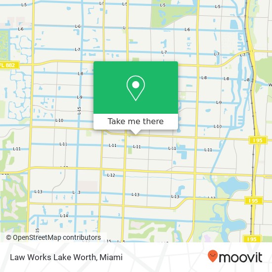 Mapa de Law Works Lake Worth