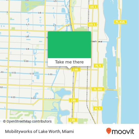 Mobilityworks of Lake Worth map