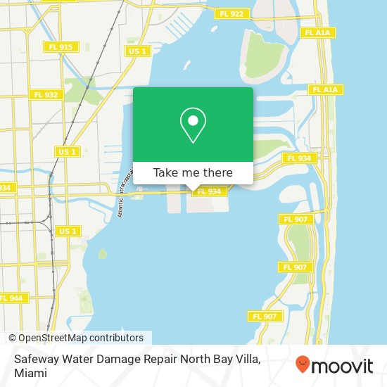 Mapa de Safeway Water Damage Repair North Bay Villa