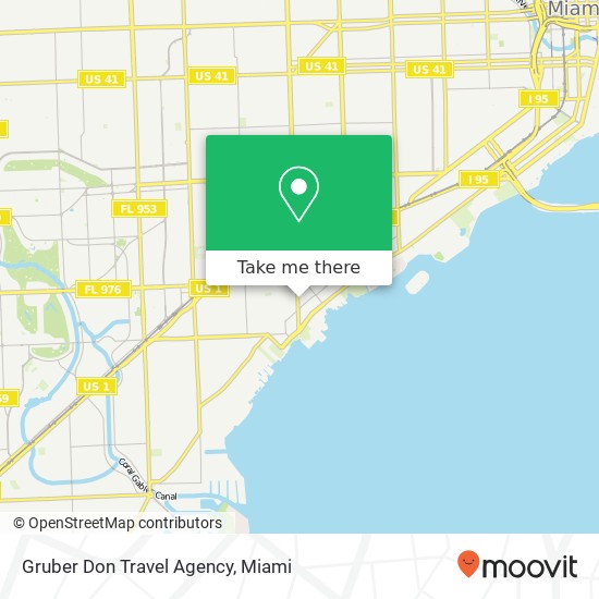 Gruber Don Travel Agency map