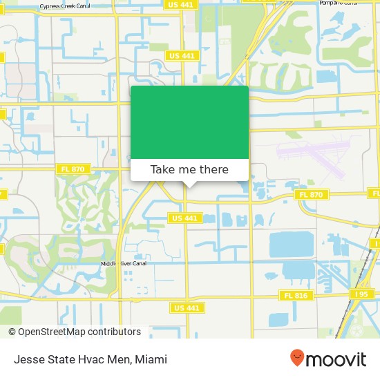 Jesse State Hvac Men map