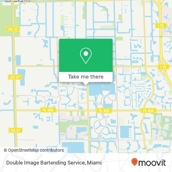 Mapa de Double Image Bartending Service