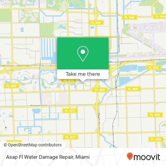 Asap Fl Water Damage Repair map