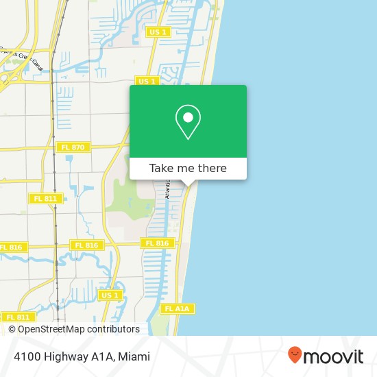 4100 Highway A1A map