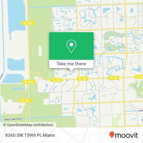 8360 SW 159th Pl map