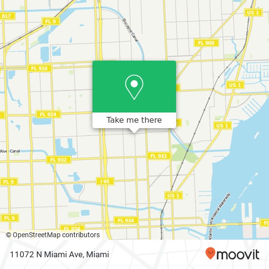 Mapa de 11072 N Miami Ave