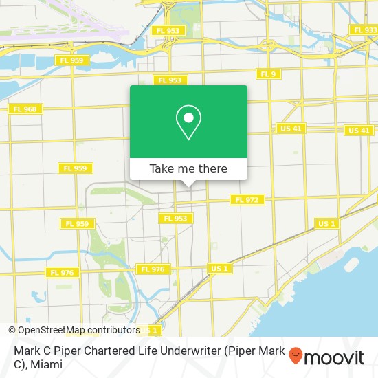 Mark C Piper Chartered Life Underwriter (Piper Mark C) map