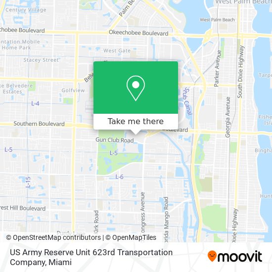 Mapa de US Army Reserve Unit 623rd Transportation Company