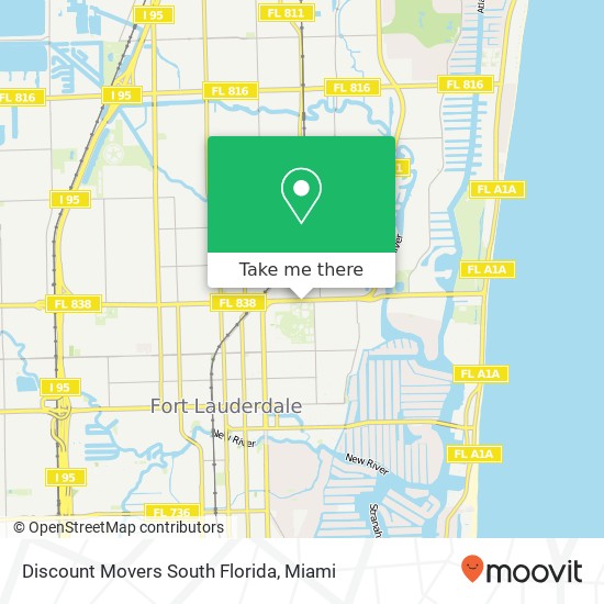 Mapa de Discount Movers South Florida