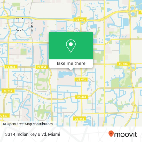 3314 Indian Key Blvd map