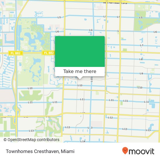 Townhomes Cresthaven map