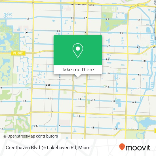 Cresthaven Blvd @ Lakehaven Rd map