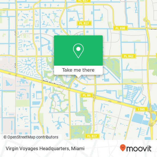 Mapa de Virgin Voyages Headquarters