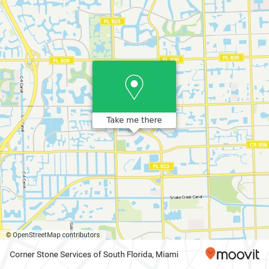 Corner Stone Services of South Florida map