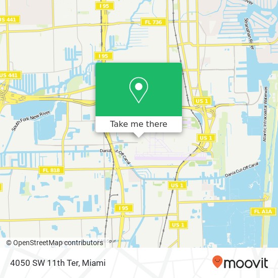 4050 SW 11th Ter map
