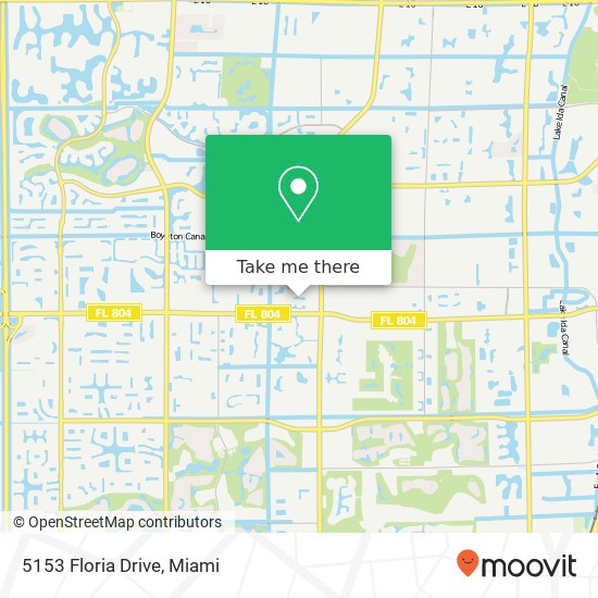 Mapa de 5153 Floria Drive