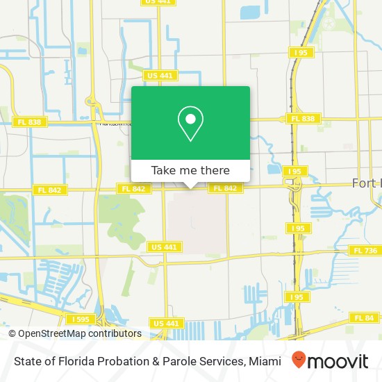 Mapa de State of Florida Probation & Parole Services