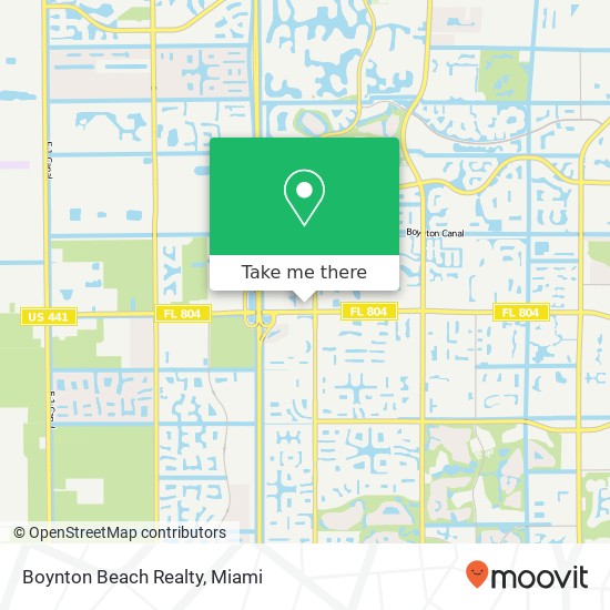 Boynton Beach Realty map