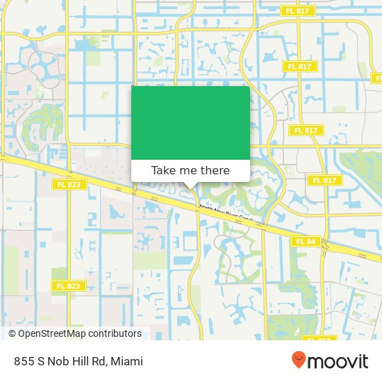 855 S Nob Hill Rd map