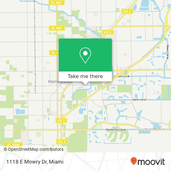 1118 E Mowry Dr map