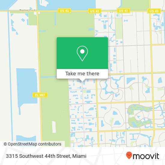 Mapa de 3315 Southwest 44th Street