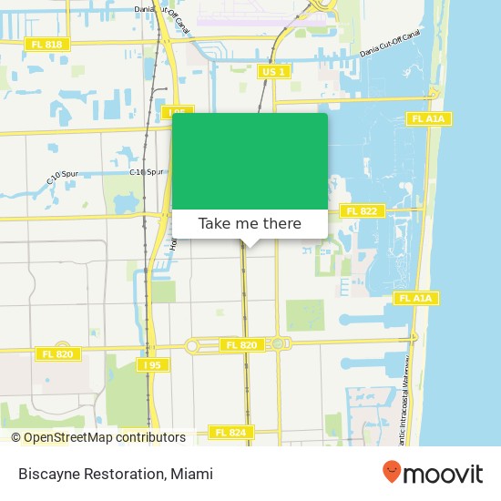 Mapa de Biscayne Restoration