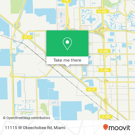 Mapa de 11115 W Okeechobee Rd