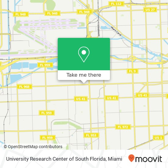 University Research Center of South Florida map