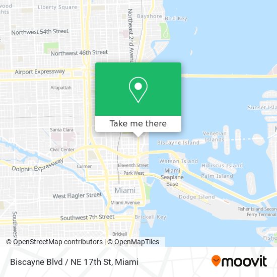 Biscayne Blvd / NE 17th St map