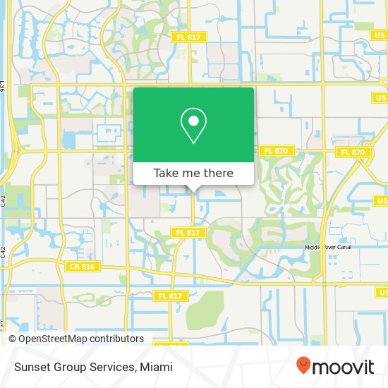 Sunset Group Services map