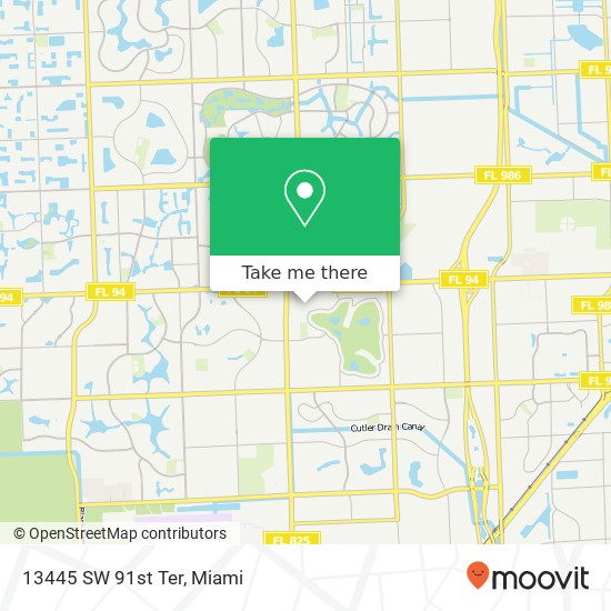 13445 SW 91st Ter map