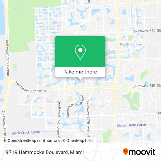 9719 Hammocks Boulevard map